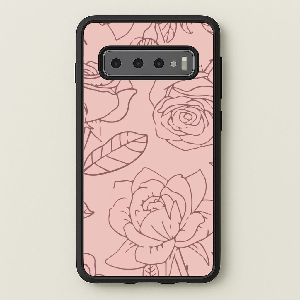 Roses - Foliage - Foliage Phone Case for Galaxy S10 Plus