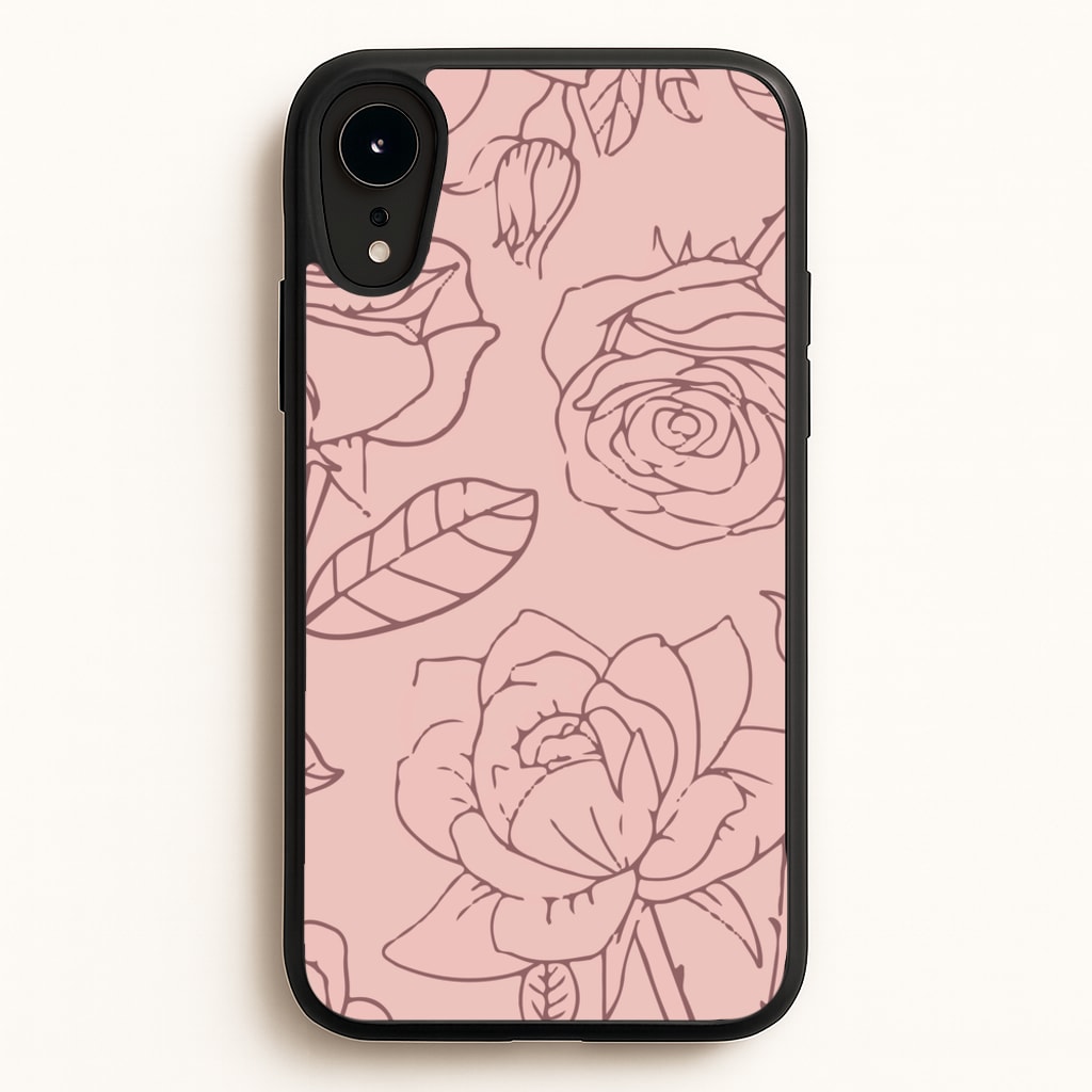 Roses - Foliage - Foliage Phone Case for iPhone XR