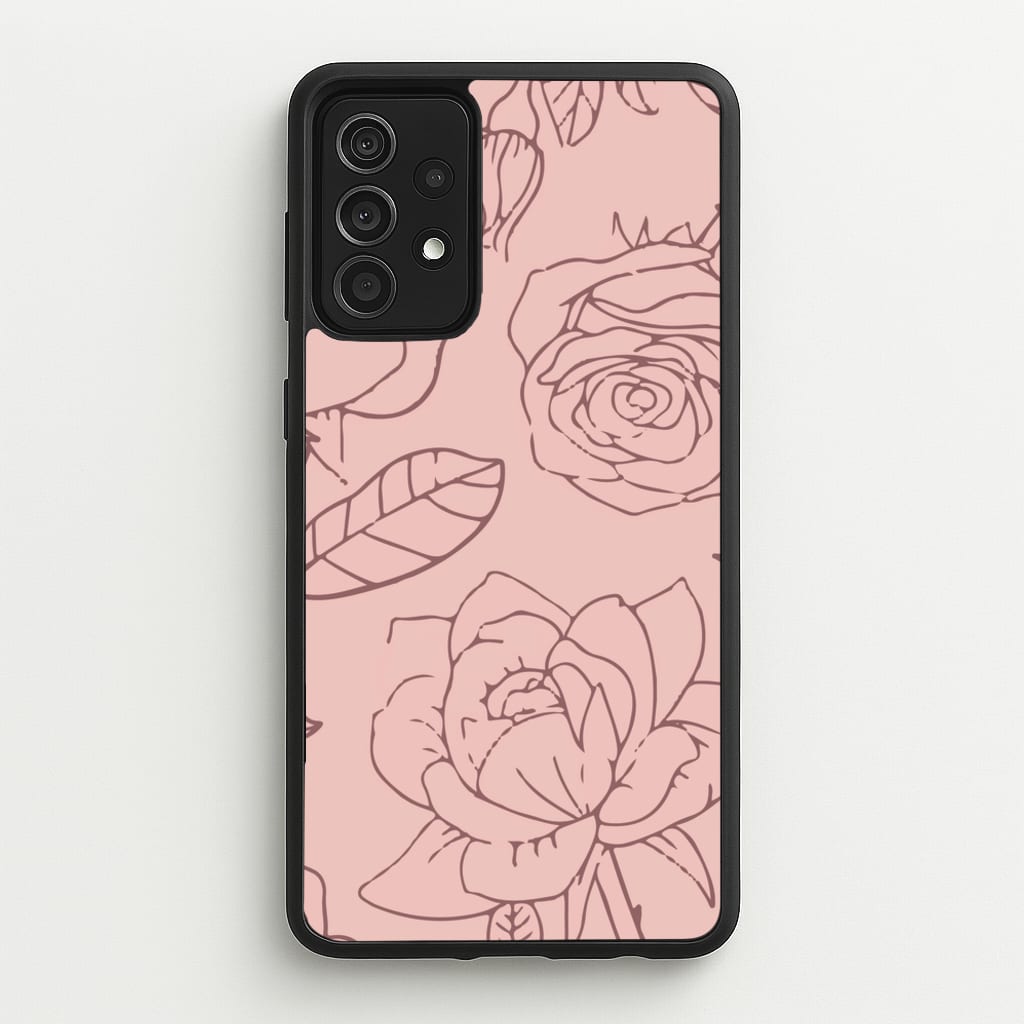 Roses - Foliage - Foliage Phone Case for Galaxy A52 / A52s