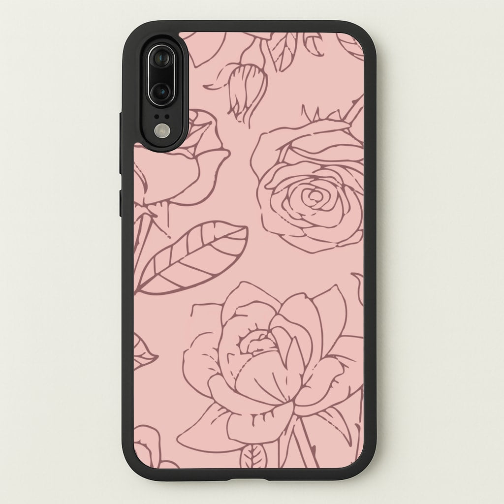 Roses - Foliage - Foliage Phone Case for Huawei P20