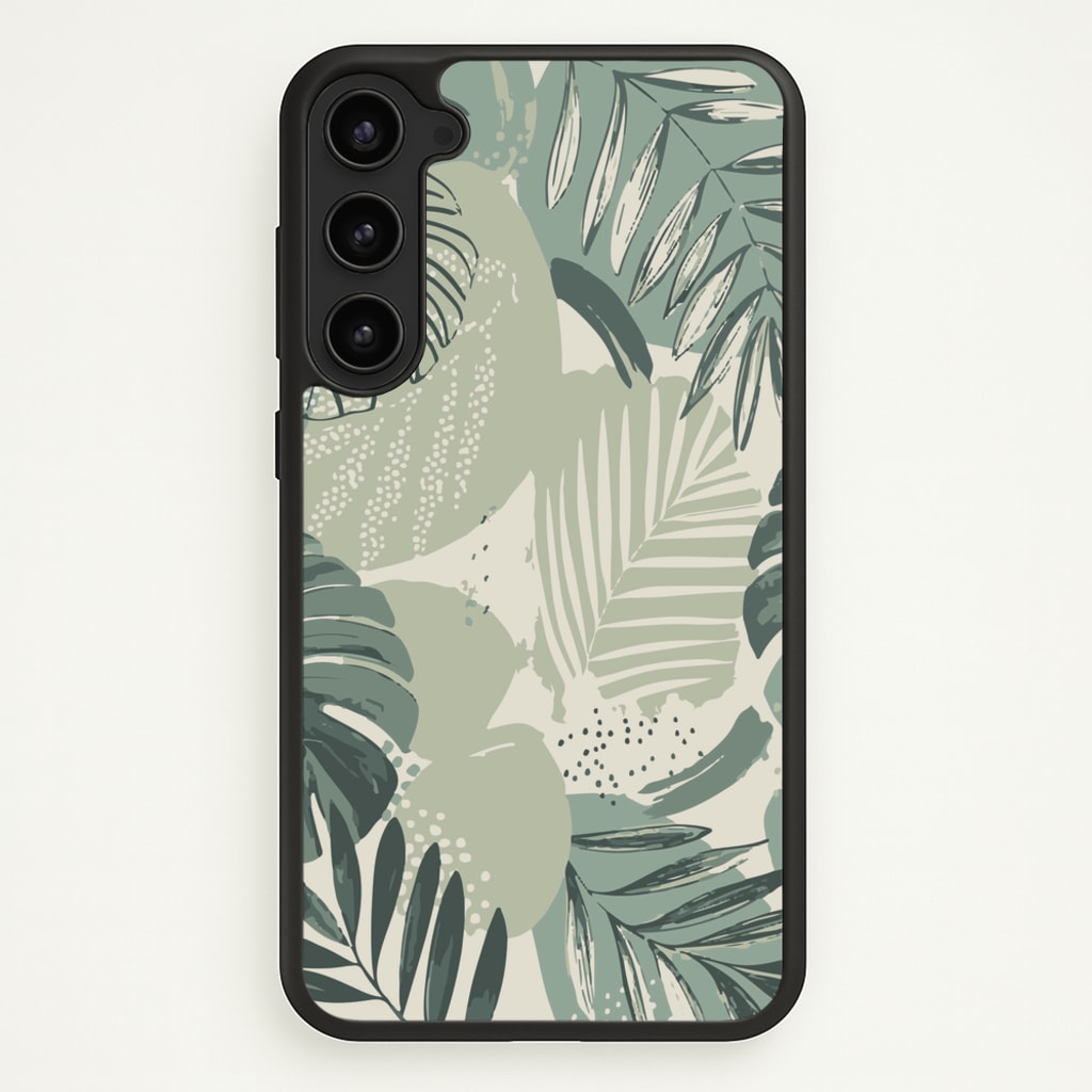Green Leaf Pattern - Foliage - Foliage Phone Case for Galaxy S23