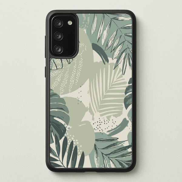 Green Leaf Pattern - Foliage - Foliage Phone Case for Galaxy S20FE