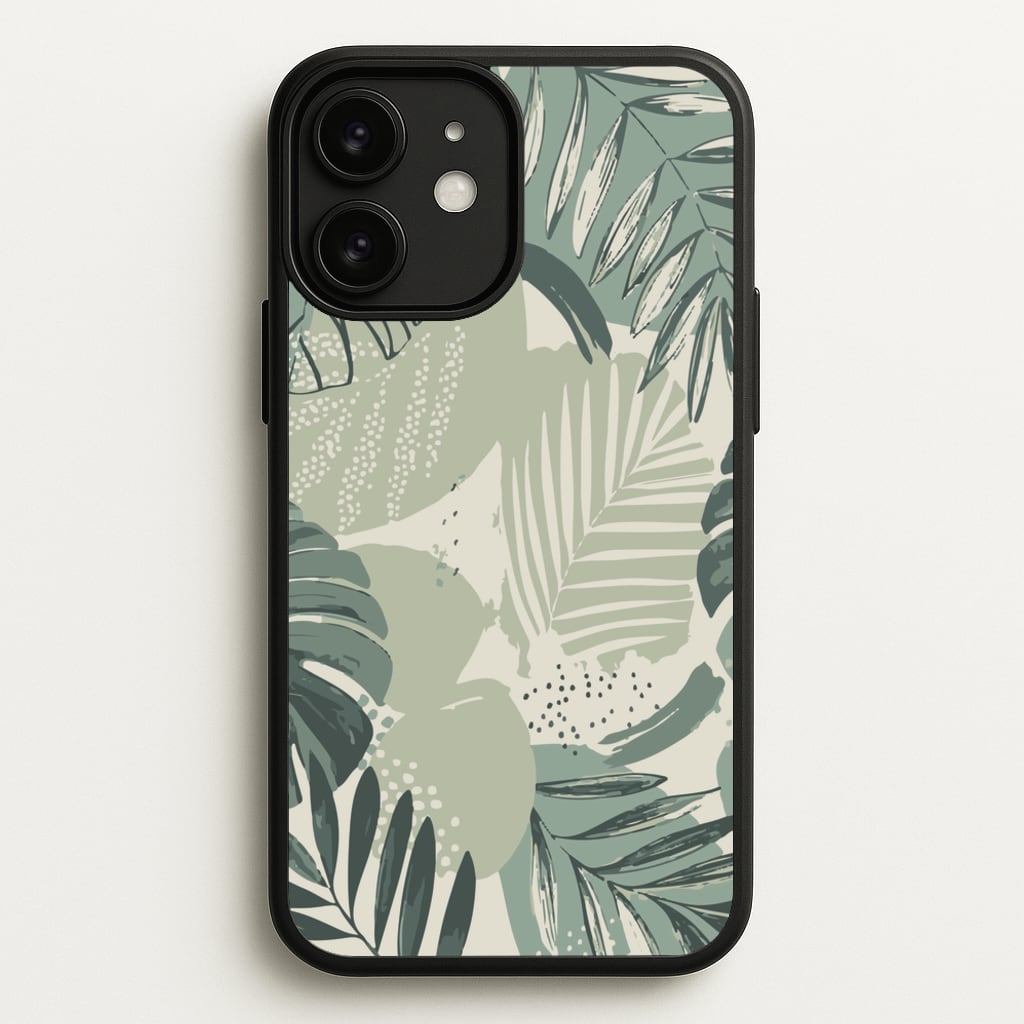 Green Leaf Pattern - Foliage - Foliage Phone Case for iPhone 11