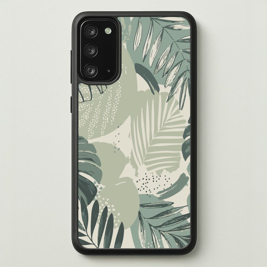 Green Leaf Pattern - Foliage - Foliage Phone Case for Galaxy Note 20