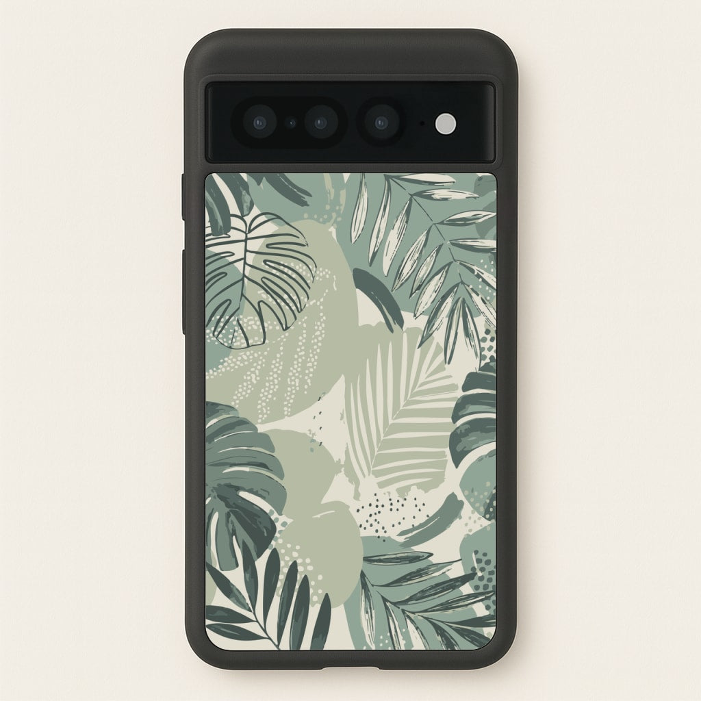 Green Leaf Pattern - Foliage - Foliage Phone Case for Google Pixel 7 Pro