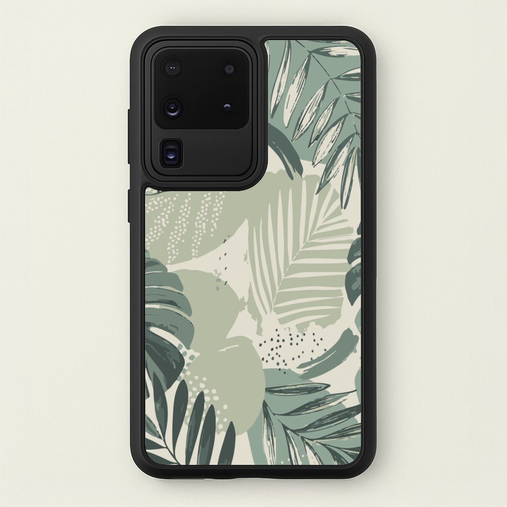 Green Leaf Pattern - Foliage - Foliage Phone Case for Galaxy S20 Ultra