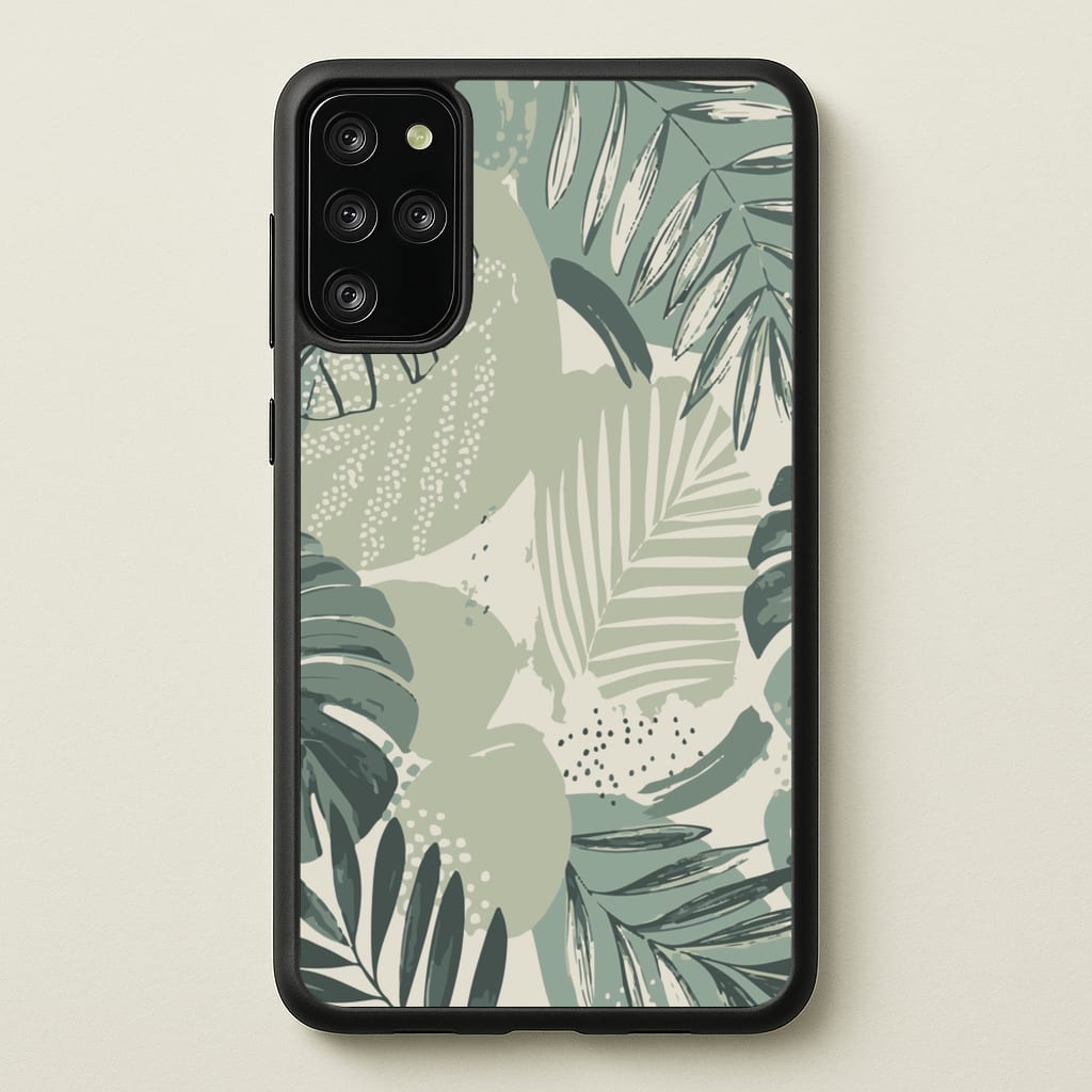 Green Leaf Pattern - Foliage - Foliage Phone Case for Galaxy S20 Plus