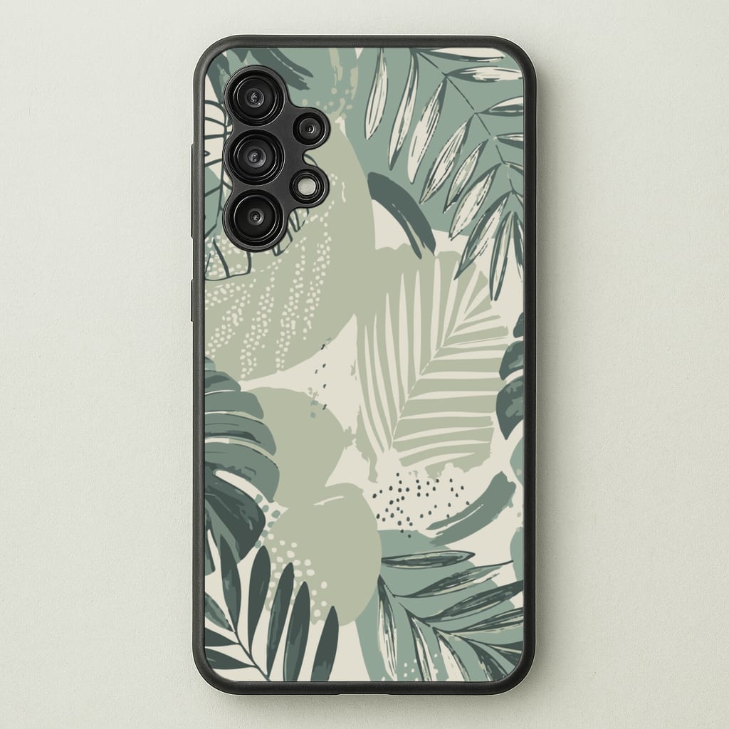 Green Leaf Pattern - Foliage - Foliage Phone Case for Galaxy A13