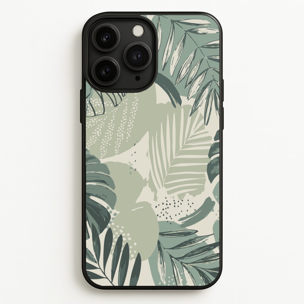 Green Leaf Pattern - Foliage - Foliage Phone Case for iPhone 11 Pro Max