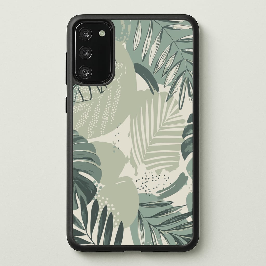 Green Leaf Pattern - Foliage - Foliage Phone Case for Galaxy S20