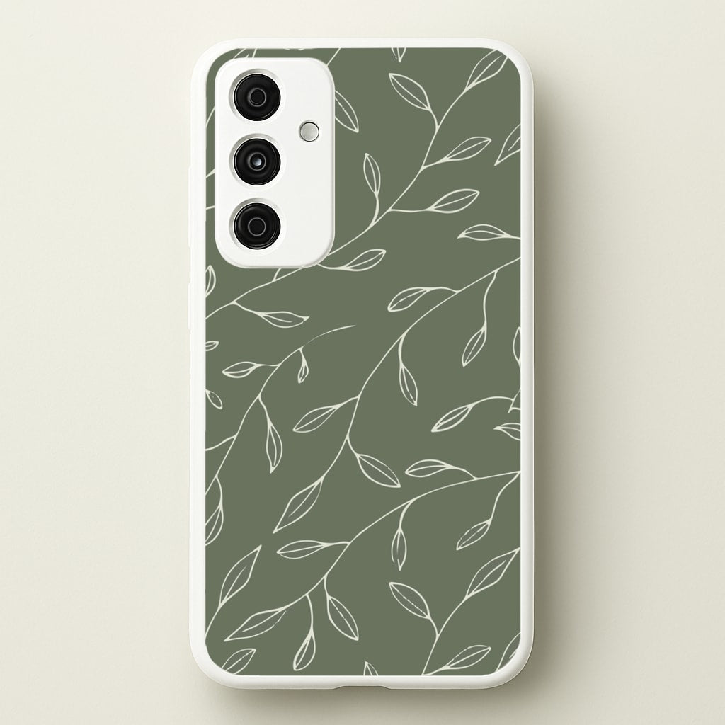 Thin Leaves - Foliage - Foliage Phone Case for Galaxy A55