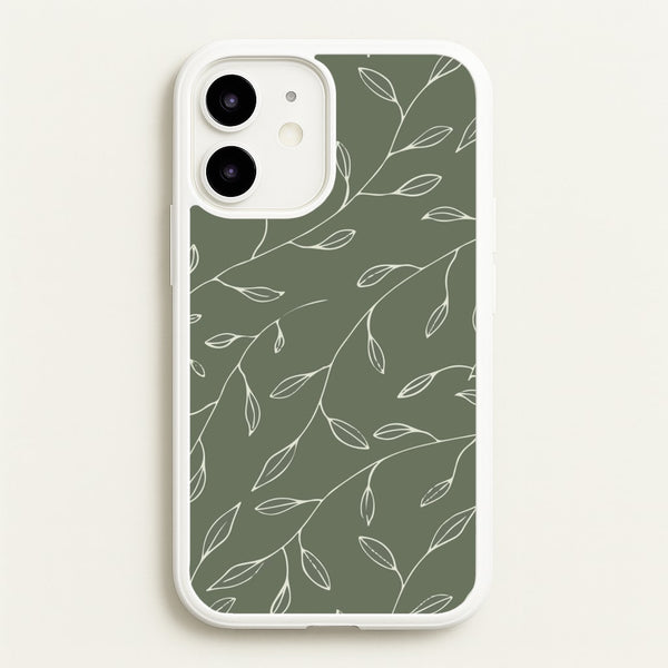 Thin Leaves - Foliage - Foliage Phone Case for iPhone 12 Mini