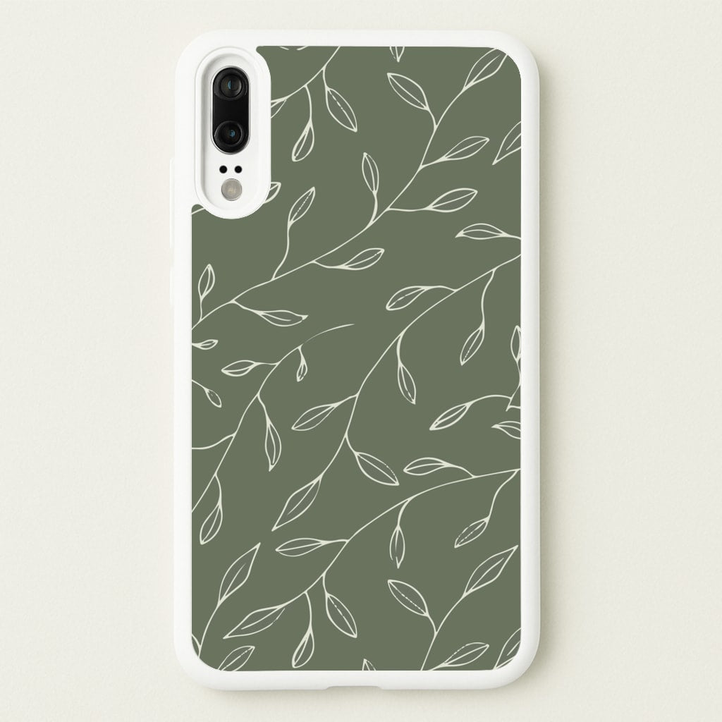 Thin Leaves - Foliage - Foliage Phone Case for Huawei P20