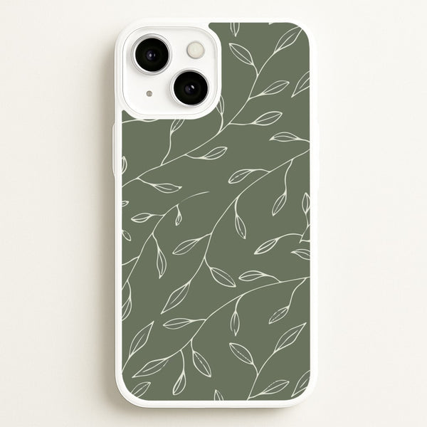 Thin Leaves - Foliage - Foliage Phone Case for iPhone 13 Mini