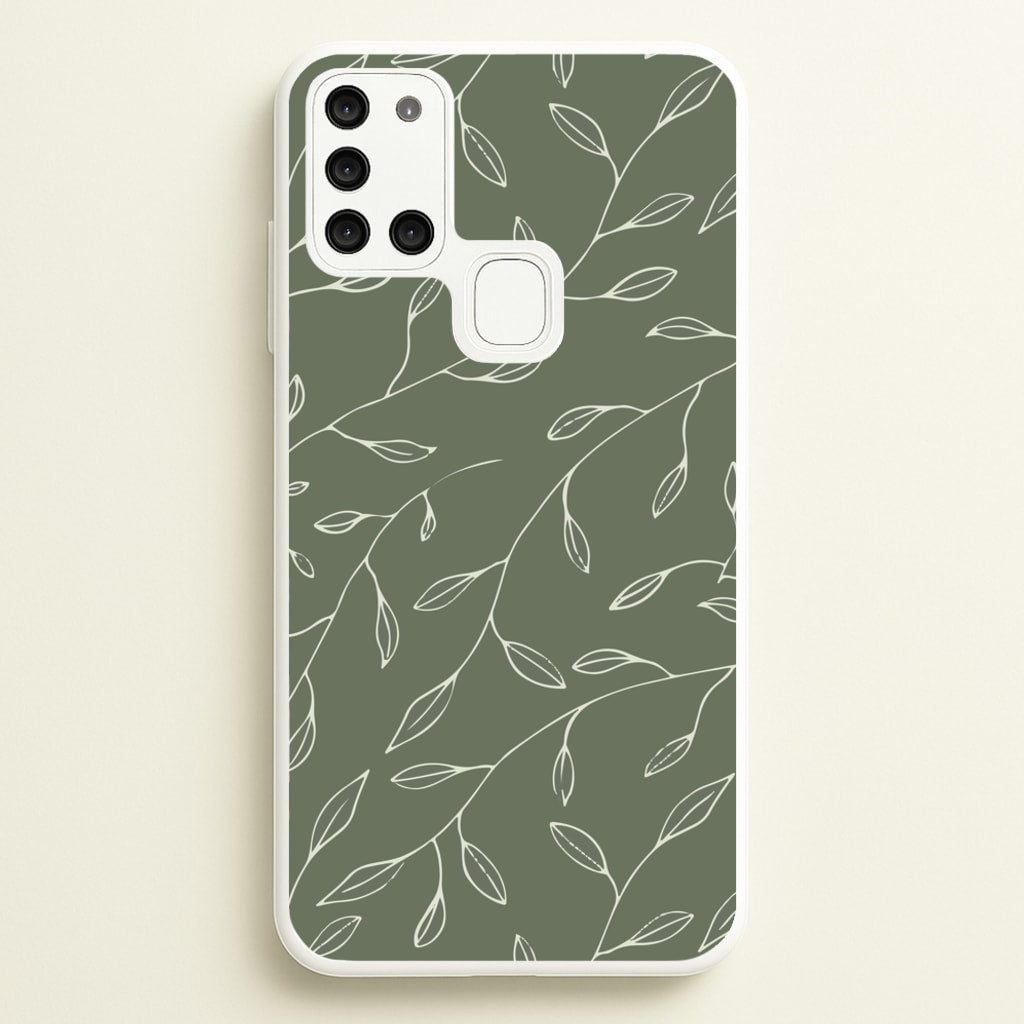 Thin Leaves - Foliage - Foliage Phone Case for Galaxy A21s