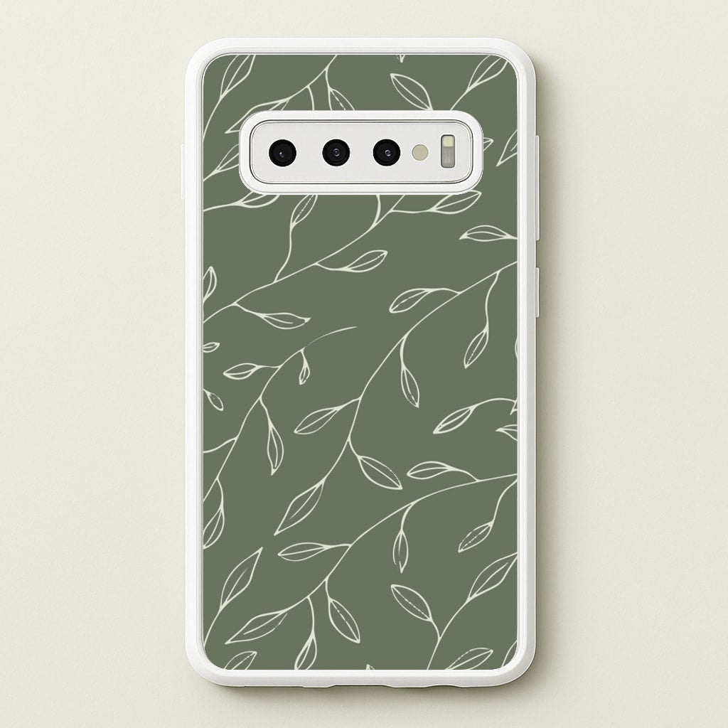 Thin Leaves - Foliage - Foliage Phone Case for Galaxy S10