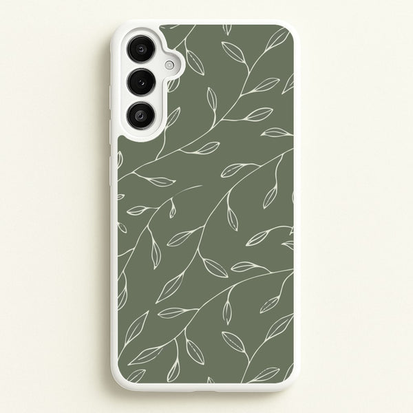 Thin Leaves - Foliage - Foliage Phone Case for Galaxy A34