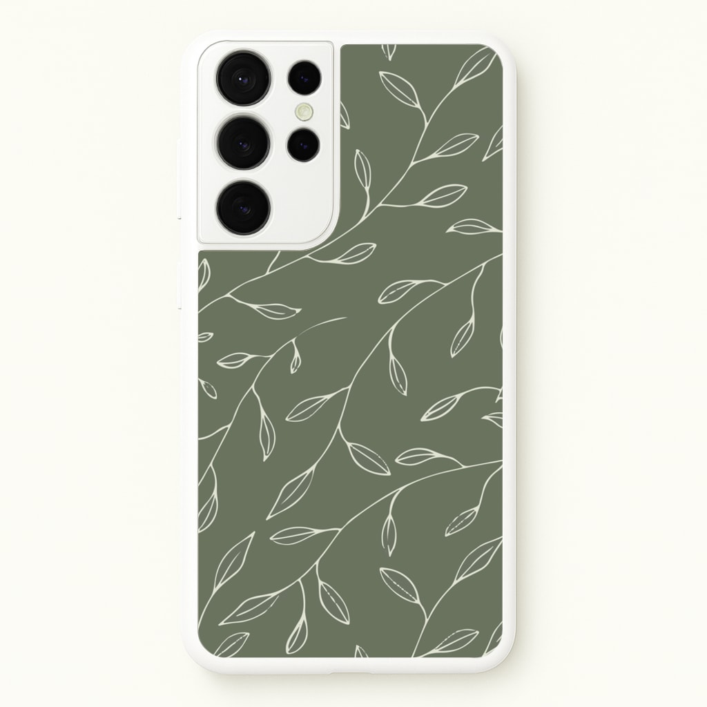 Thin Leaves - Foliage - Foliage Phone Case for Galaxy S21 Ultra