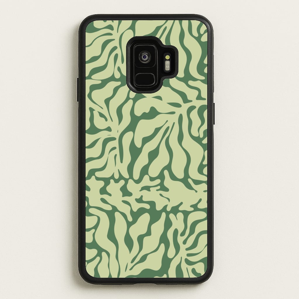 Light Green Leaf - Foliage - Foliage Phone Case for Galaxy S9