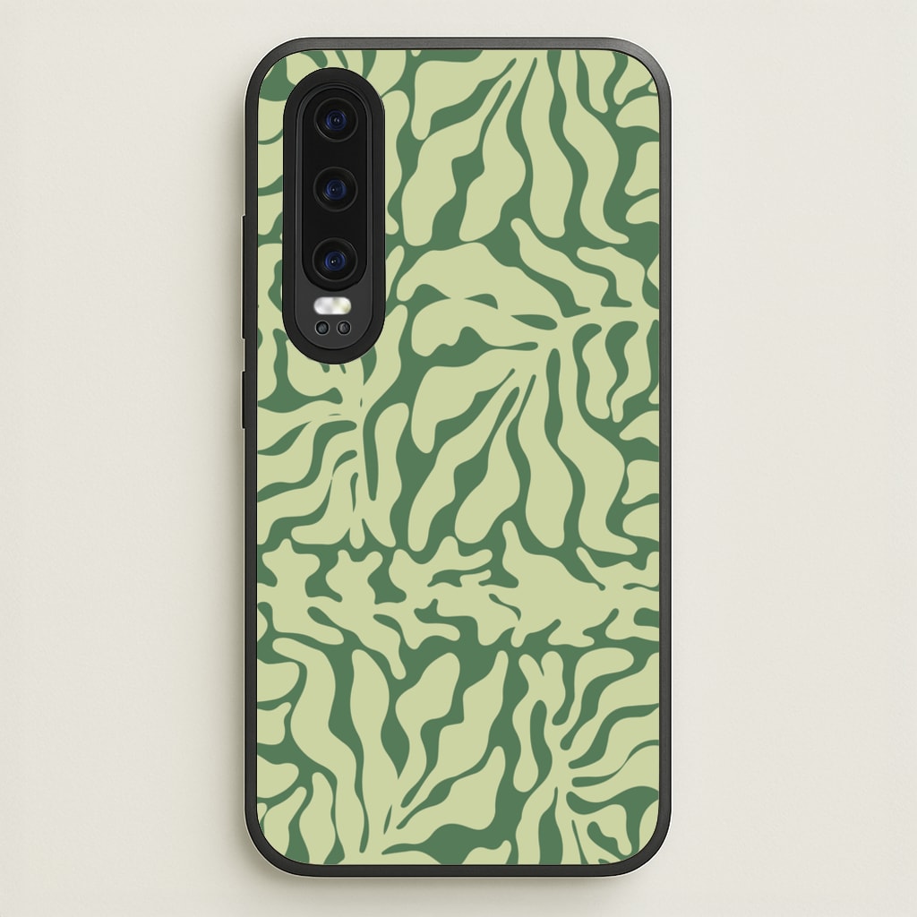 Light Green Leaf - Foliage - Foliage Phone Case for Huawei P30