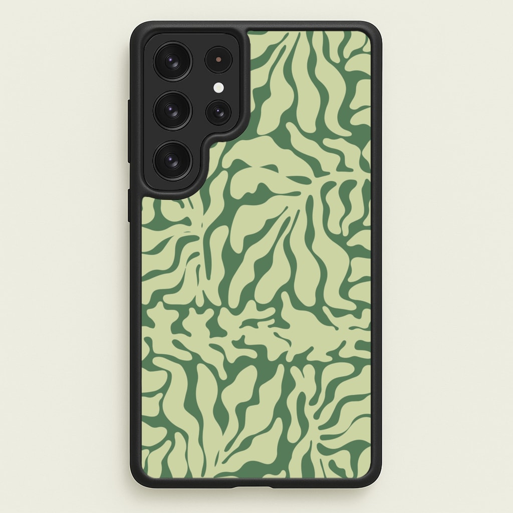 Light Green Leaf - Foliage - Foliage Phone Case for Galaxy S23 Ultra