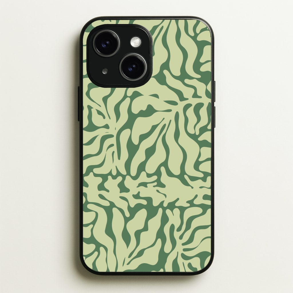 Light Green Leaf - Foliage  - Foliage Phone Case for iPhone 15