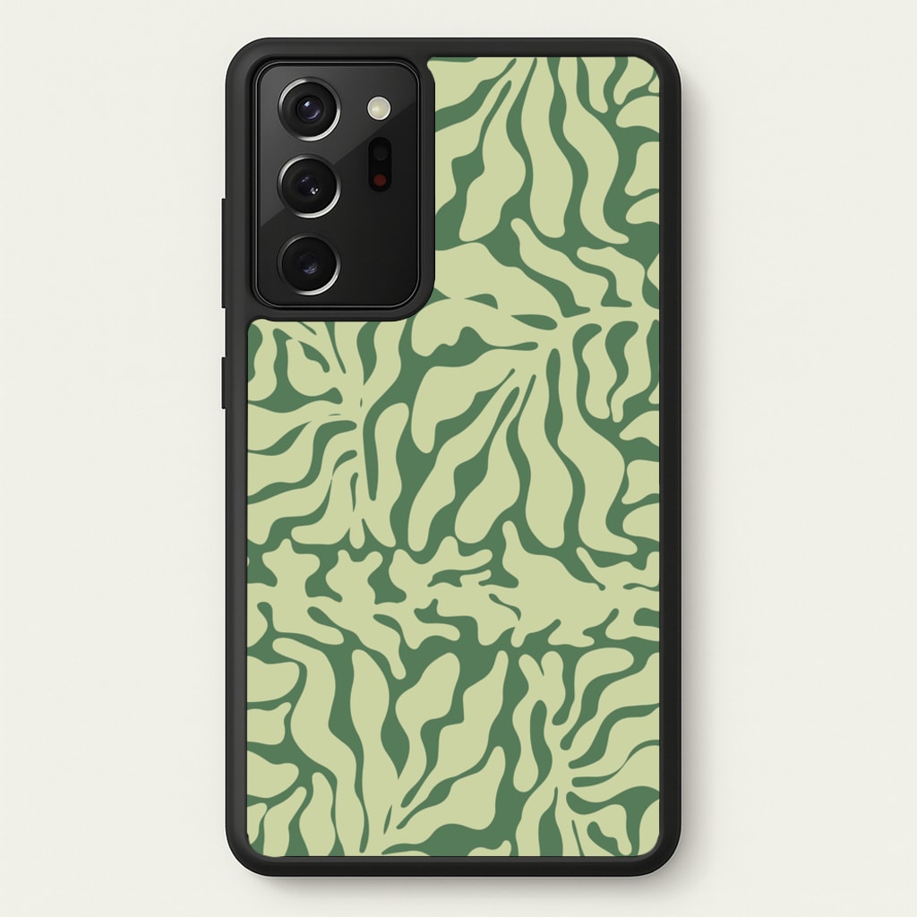 Light Green Leaf - Foliage - Foliage Phone Case for Galaxy Note 20 Ultra