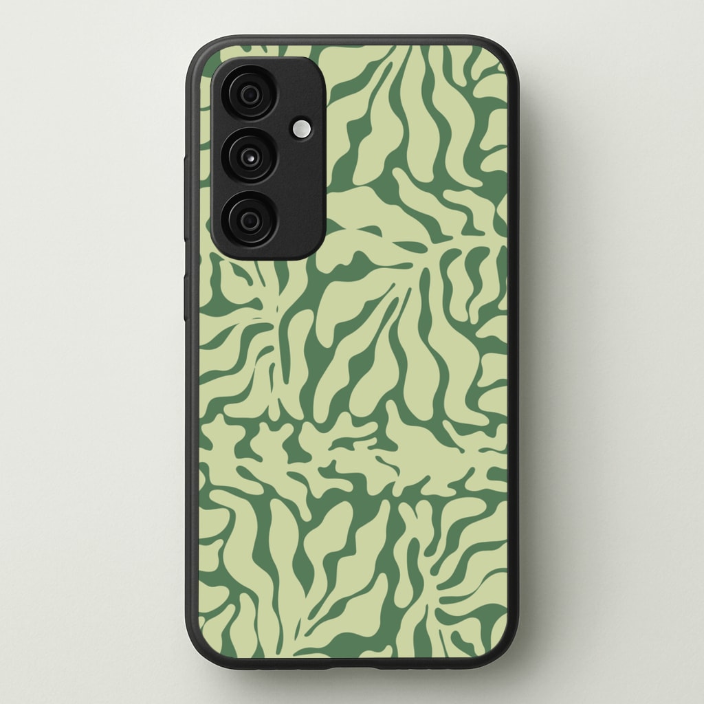 Light Green Leaf - Foliage - Foliage Phone Case for Galaxy A35
