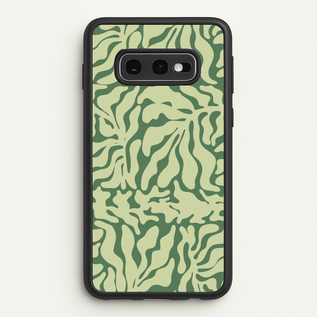 Light Green Leaf - Foliage - Foliage Phone Case for Galaxy S10e