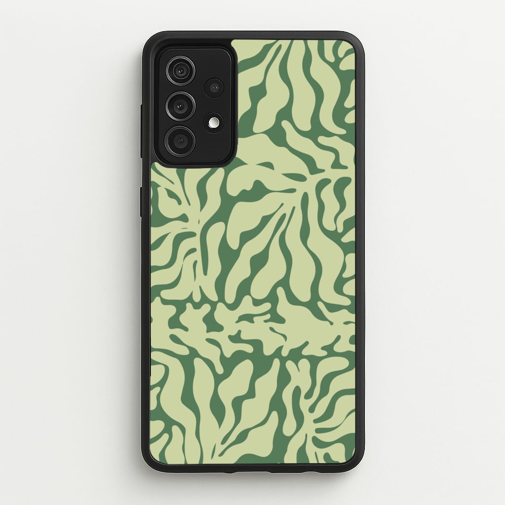 Light Green Leaf - Foliage  - Foliage Phone Case for Galaxy A52 / A52s