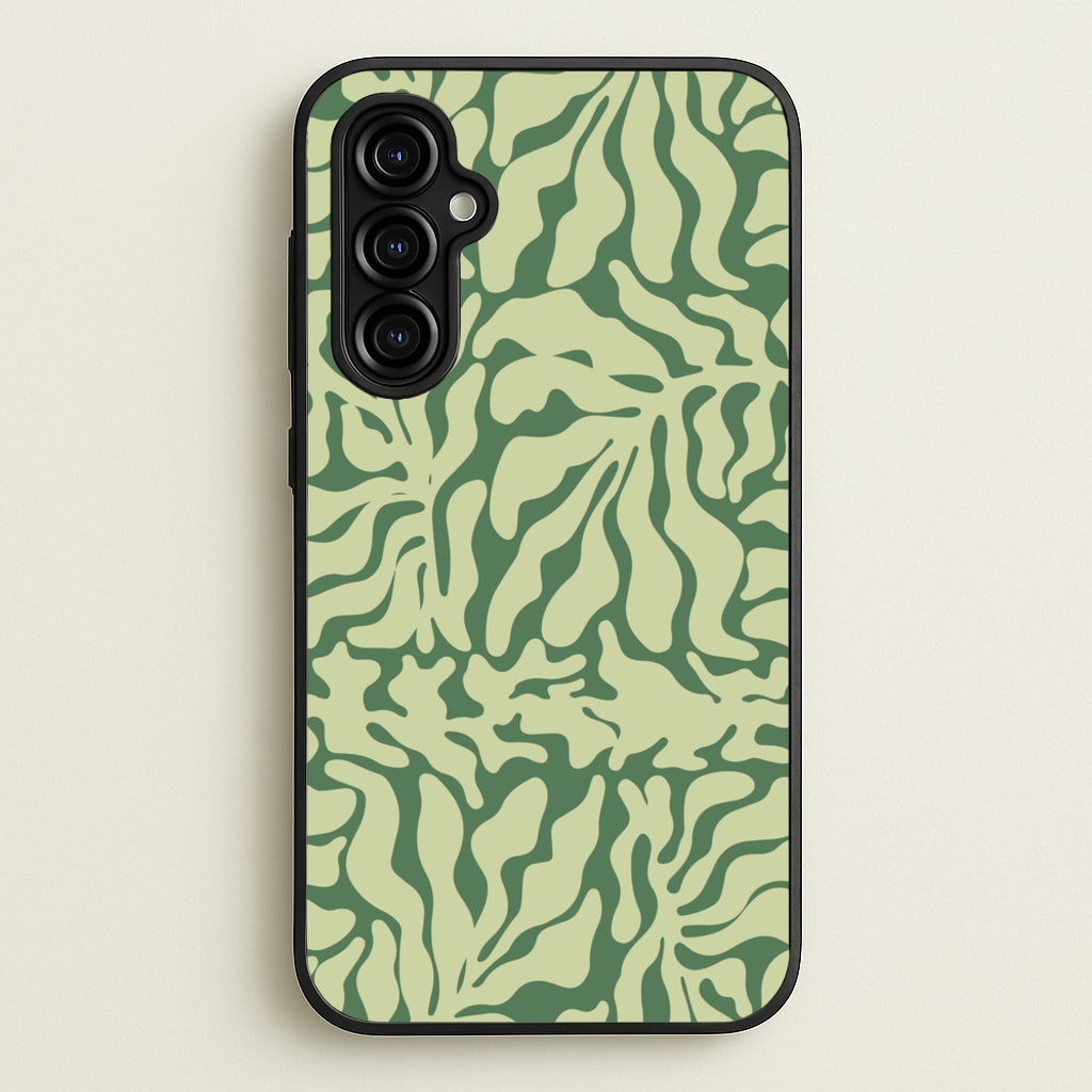 Light Green Leaf - Foliage - Foliage Phone Case for Galaxy A54