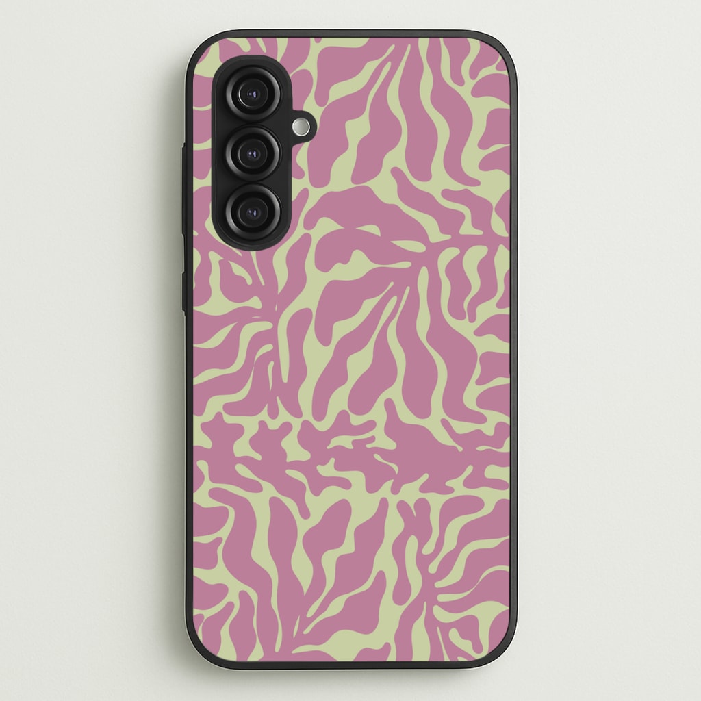 Pink Leaves - Foliage - Foliage Phone Case for Galaxy S23FE