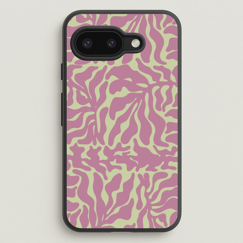 Pink Leaves - Foliage - Foliage Phone Case for Google Pixel 9a