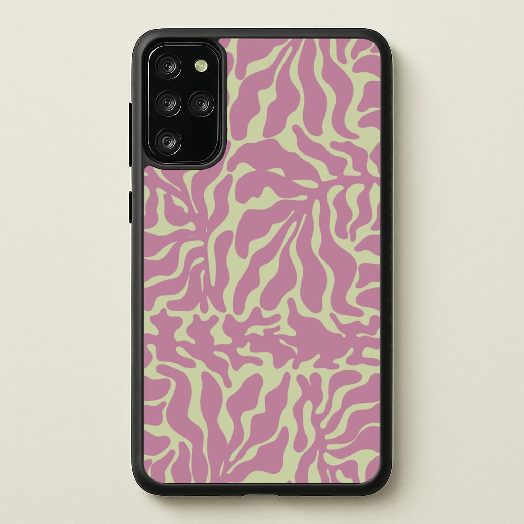 Pink Leaves - Foliage - Foliage Phone Case for Galaxy S20 Plus