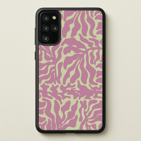 Pink Leaves - Foliage - Foliage Phone Case for Galaxy S20 Plus