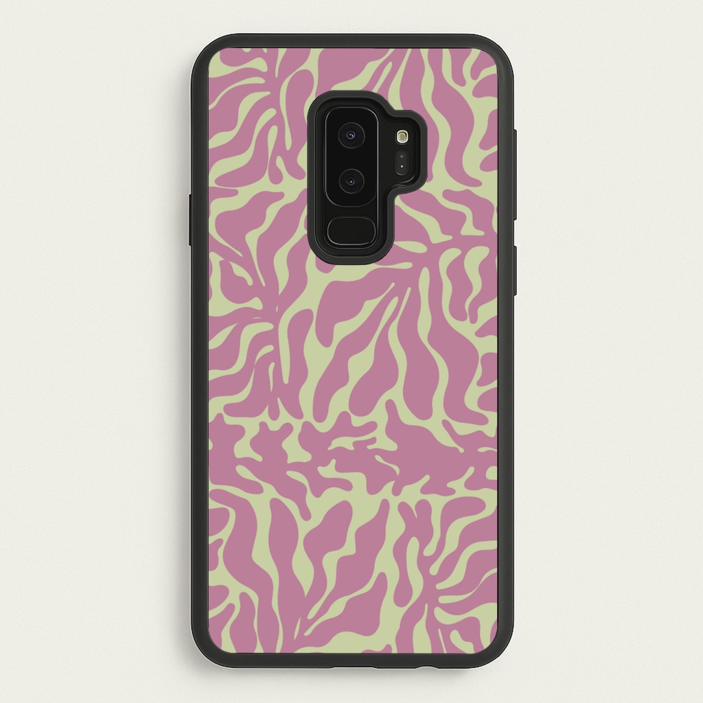 Pink Leaves - Foliage - Foliage Phone Case for Galaxy S9 Plus
