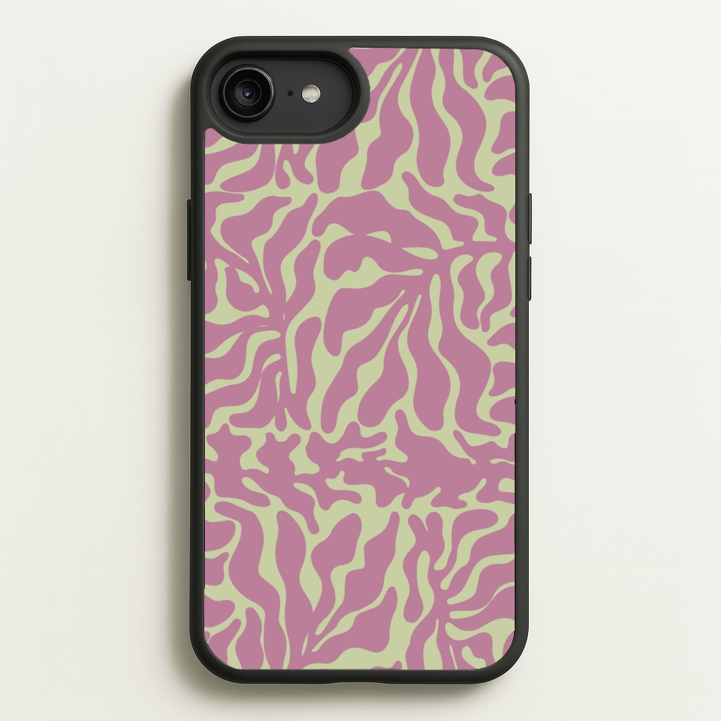 Pink Leaves - Foliage - Foliage Phone Case for iPhone 6 Plus / 7 Plus / 8 Plus