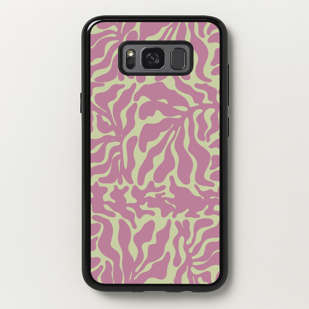 Pink Leaves - Foliage - Foliage Phone Case for Galaxy S8