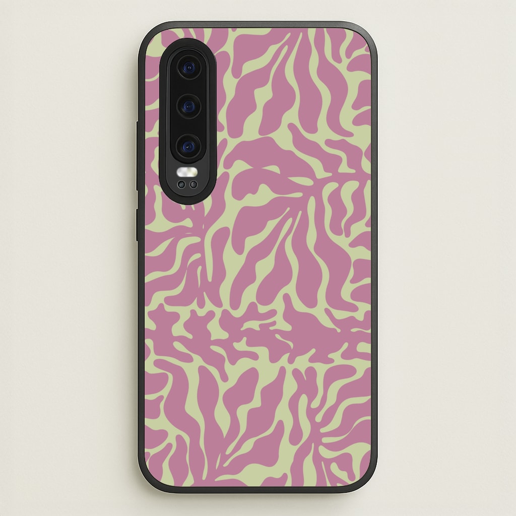 Pink Leaves - Foliage - Foliage Phone Case for Huawei P30