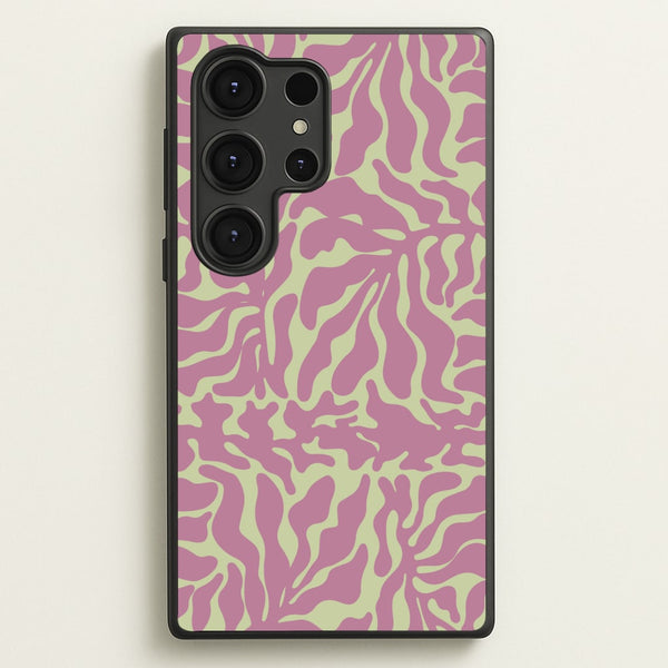 Pink Leaves - Foliage - Foliage Phone Case for Galaxy S25 Ultra