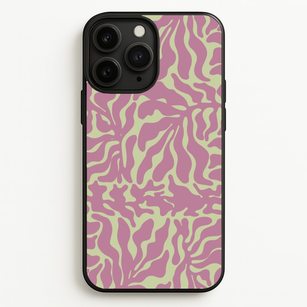 Pink Leaves - Foliage - Foliage Phone Case for iPhone 11 Pro