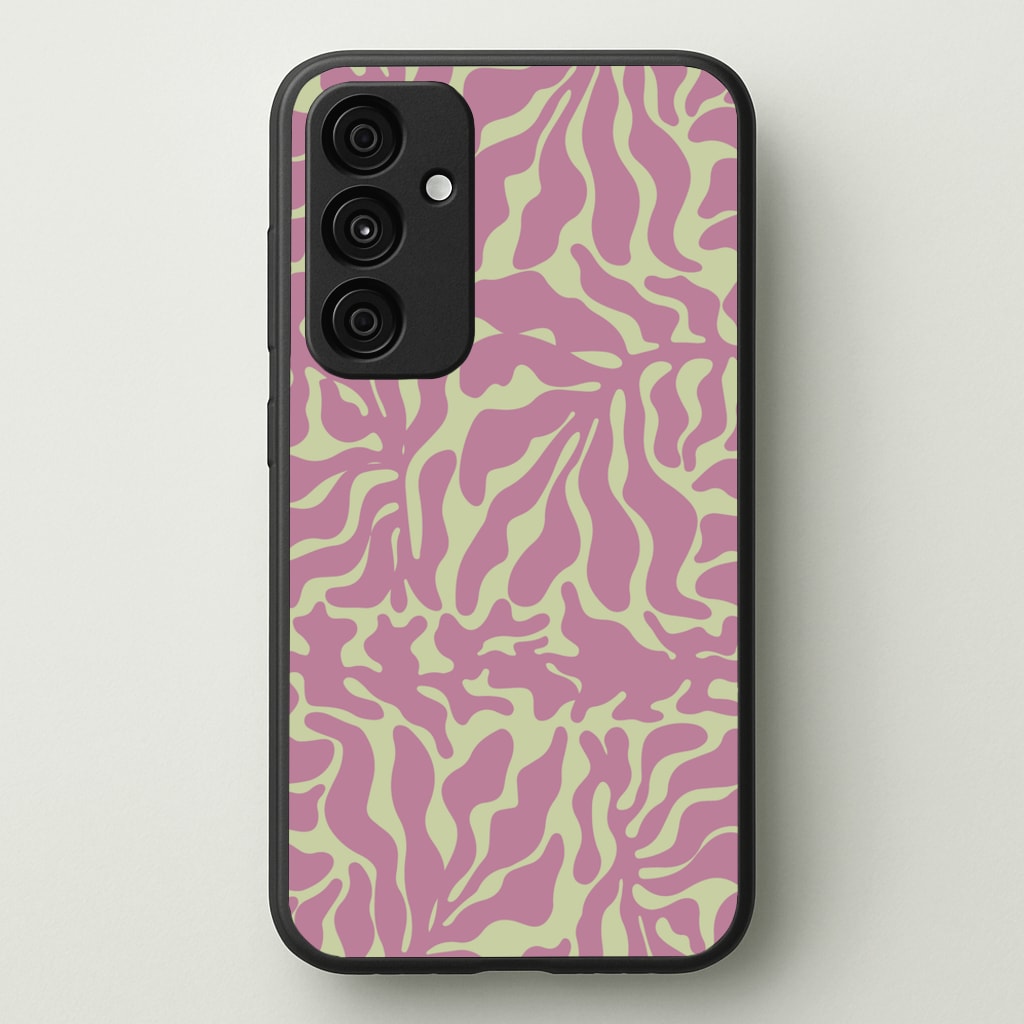 Pink Leaves - Foliage - Foliage Phone Case for Galaxy A15