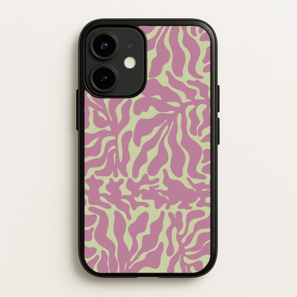 Pink Leaves - Foliage - Foliage Phone Case for iPhone 12 / 12 Pro