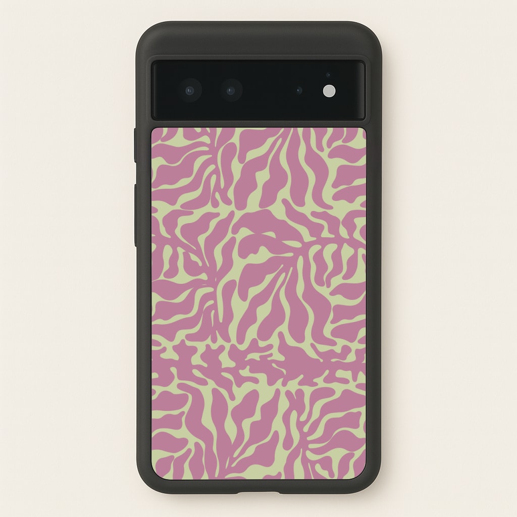 Pink Leaves - Foliage - Foliage Phone Case for Google Pixel 6