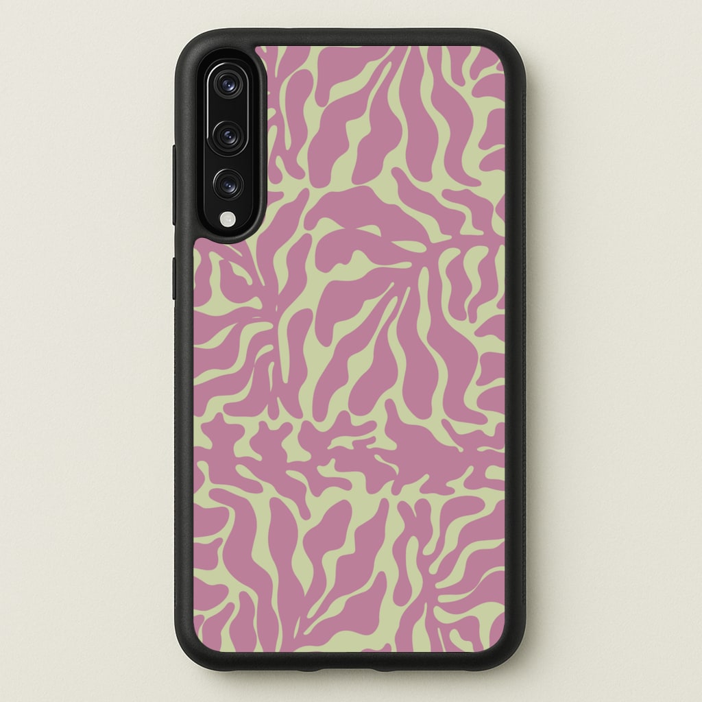Pink Leaves - Foliage - Foliage Phone Case for Huawei P20 Pro