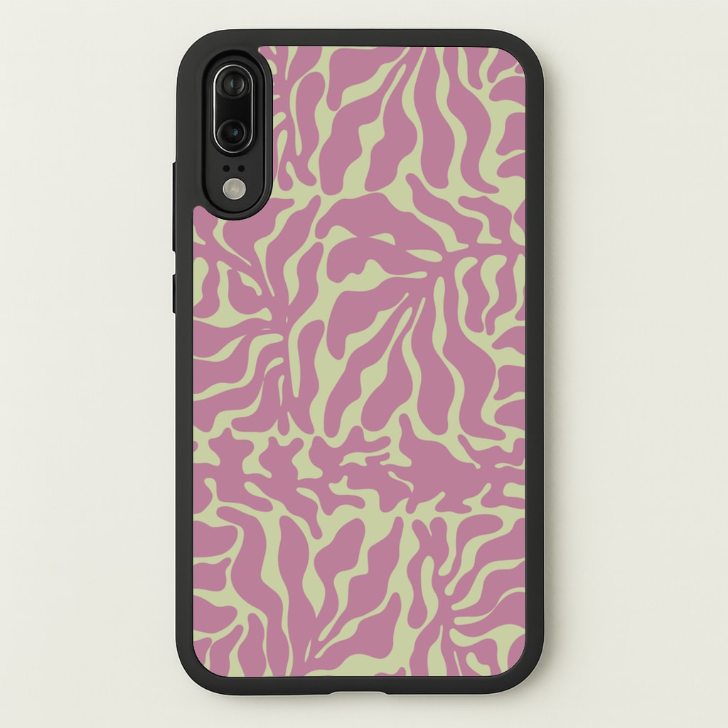 Pink Leaves - Foliage - Foliage Phone Case for Huawei P20