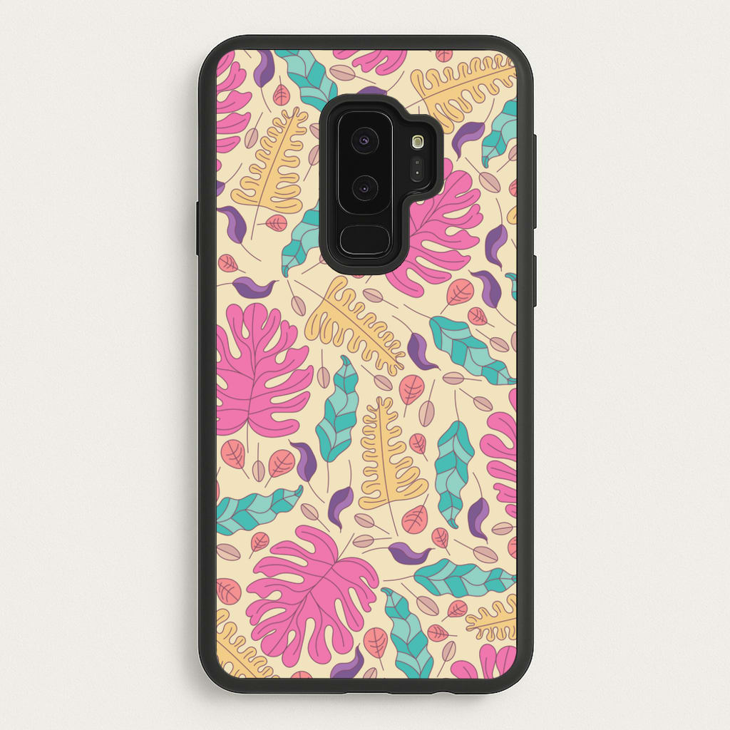 Multi Coloured Leaves - Foliage - Foliage Phone Case for Galaxy S9 Plus