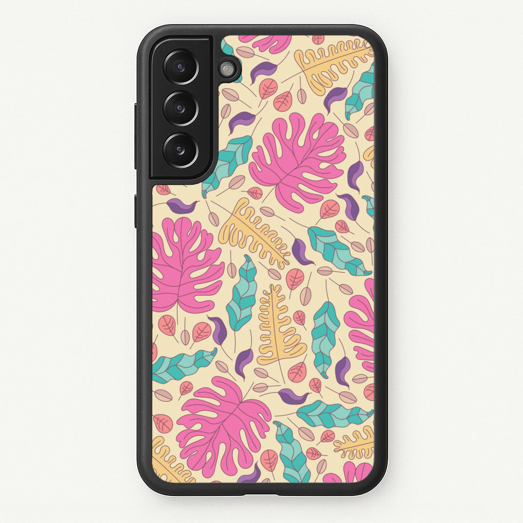 Multi Coloured Leaves - Foliage - Foliage Phone Case for Galaxy S21