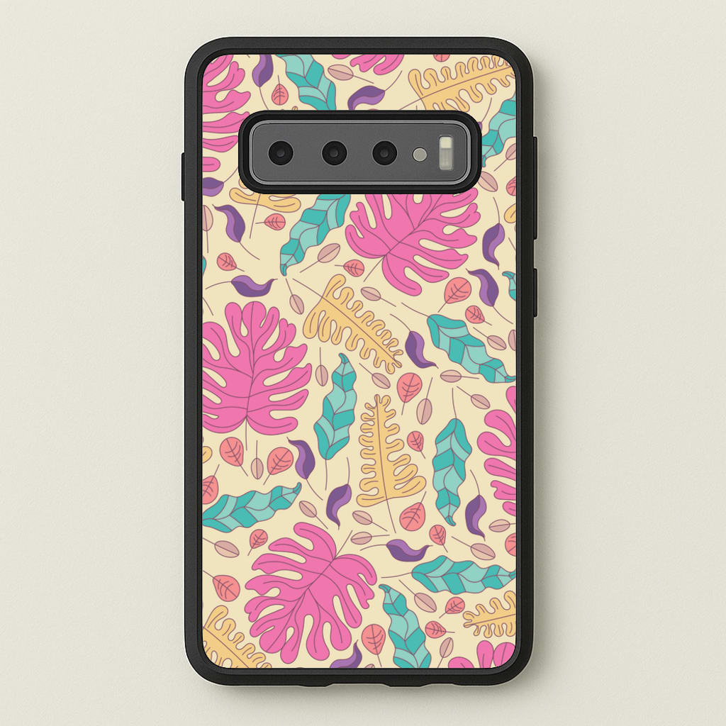 Multi Coloured Leaves - Foliage - Foliage Phone Case for Galaxy S10 Plus