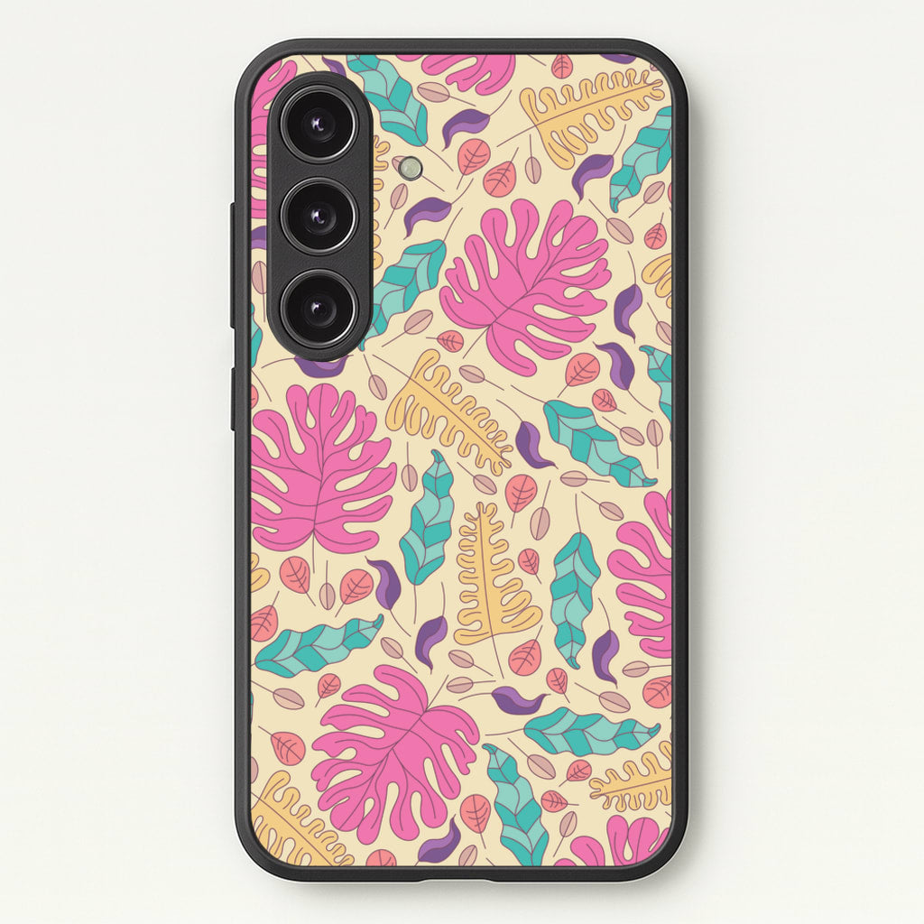 Multi Coloured Leaves - Foliage - Foliage Phone Case for Galaxy S25 Plus